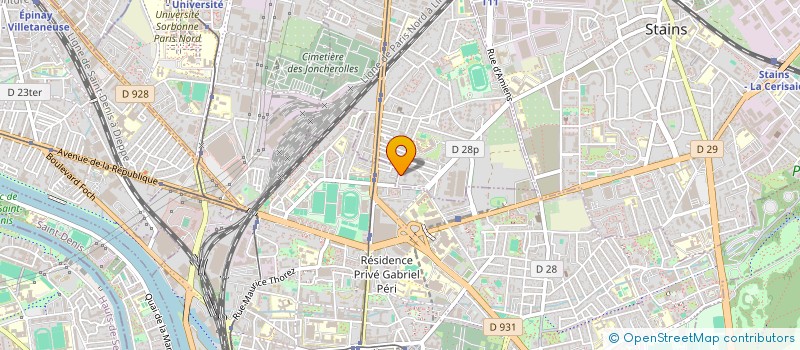 localisation de l'entreprise NPB ILE DE FRANCE à PIERREFITTE-SUR-SEINE