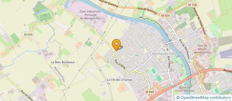 localisation de l'entreprise NPC à WAMBRECHIES