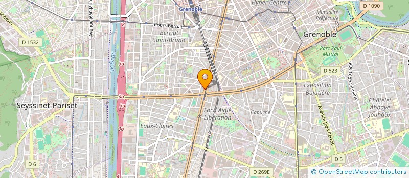 localisation de l'entreprise NPC DIFFUSION à GRENOBLE