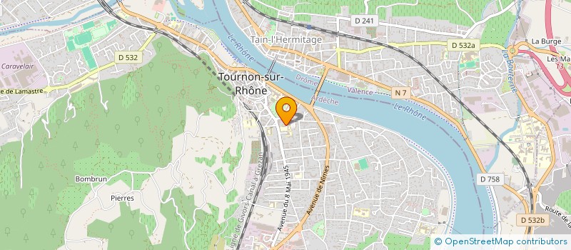 localisation de l'entreprise NPC IMMOBILIER & STRATEGIE à TOURNON-SUR-RHONE