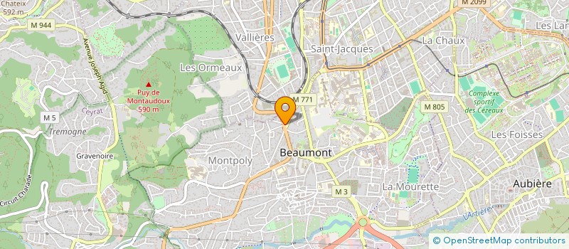 localisation de l'entreprise NPCB 2  RIOM