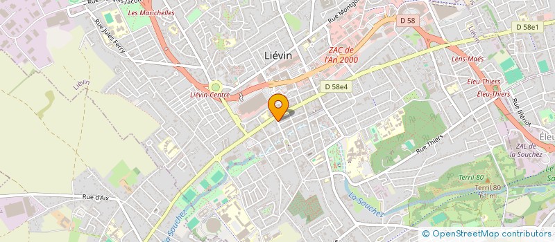 localisation de l'entreprise NPF  LIEVIN