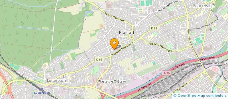 localisation de l'entreprise NPF AQUA CHALEUR à PFASTATT