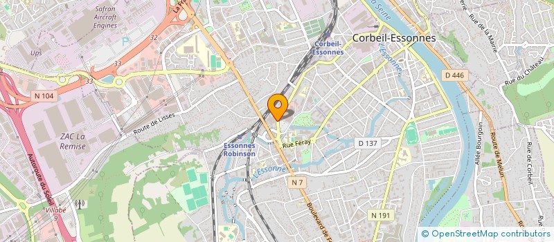 localisation de l'entreprise NPG MEUBLES à CORBEIL-ESSONNES