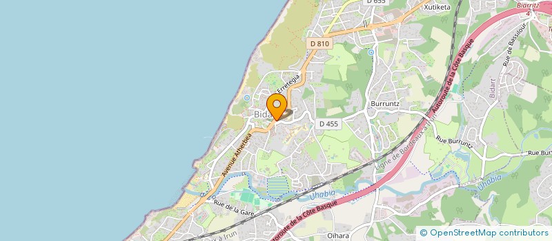 localisation de l'entreprise NPH  BIDART