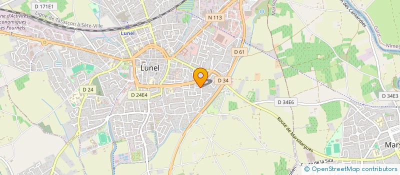 localisation de l'entreprise NPI  LUNEL