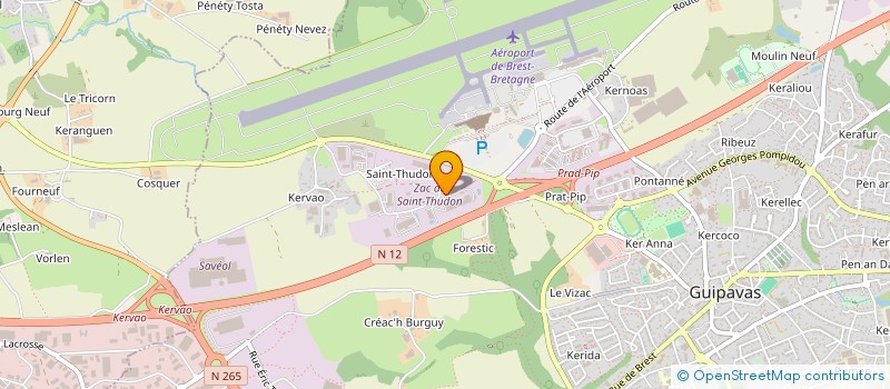 localisation de l'entreprise NPI à GUIPAVAS