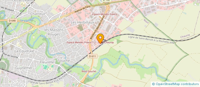 localisation de l'entreprise NPK à NIORT