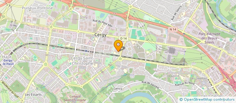 localisation de l'entreprise NPN INVEST  CERGY