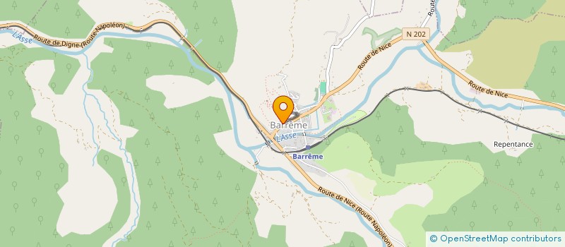 localisation de l'entreprise NPTE  BARREME