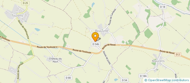 localisation de l'entreprise NPU  BEAUVILLE