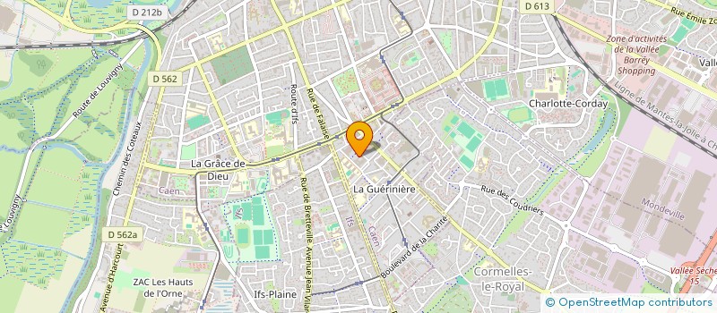 localisation de l'entreprise NR COM à CAEN