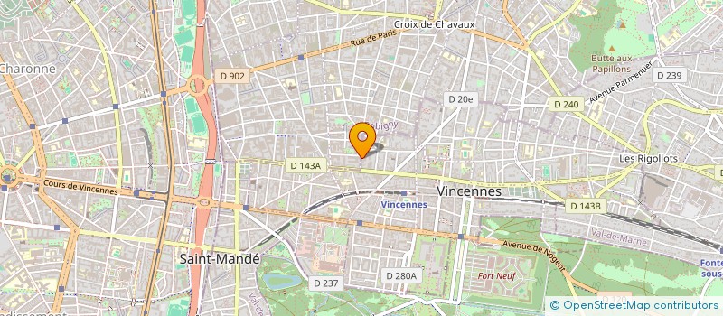 localisation de l'entreprise NR CONSEIL à VINCENNES