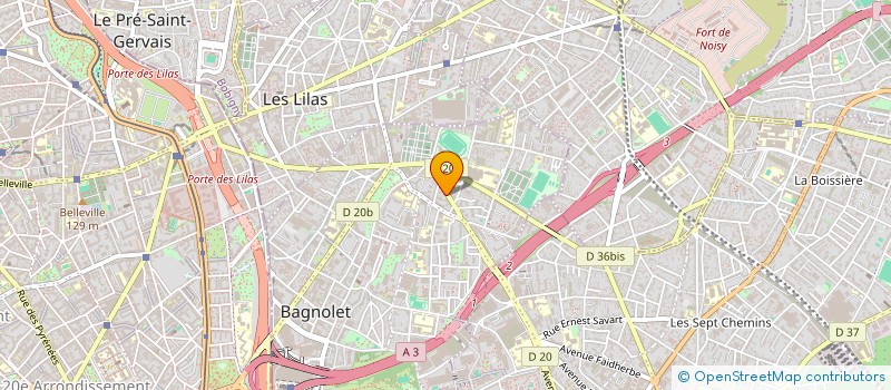 localisation de l'entreprise NR COP à BAGNOLET