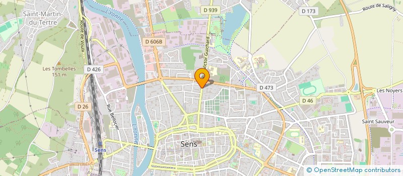 localisation de l'entreprise NR DIFFUSION  SENS