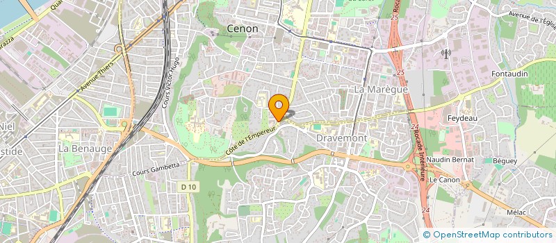 localisation de l'entreprise NR DIGITAL  CENON