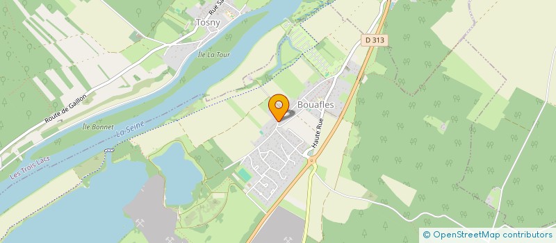 localisation de l'entreprise NR ELEC  BOUAFLES