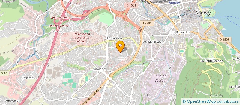 localisation de l'entreprise NR FROID & CLIMATISATION à ANNECY