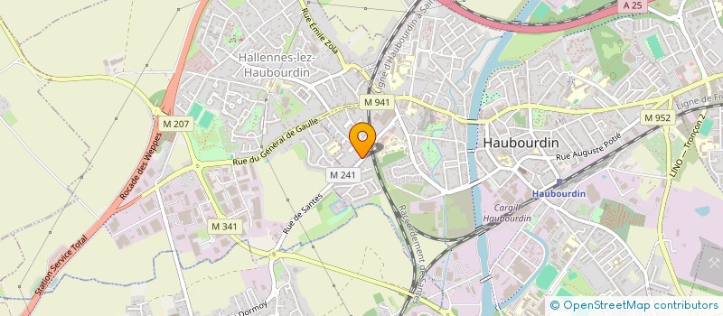 localisation de l'entreprise NR GI  HAUBOURDIN