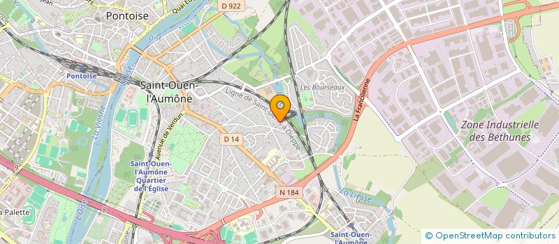 localisation de l'entreprise NR HOLDING à SAINT-OUEN-L'AUMONE