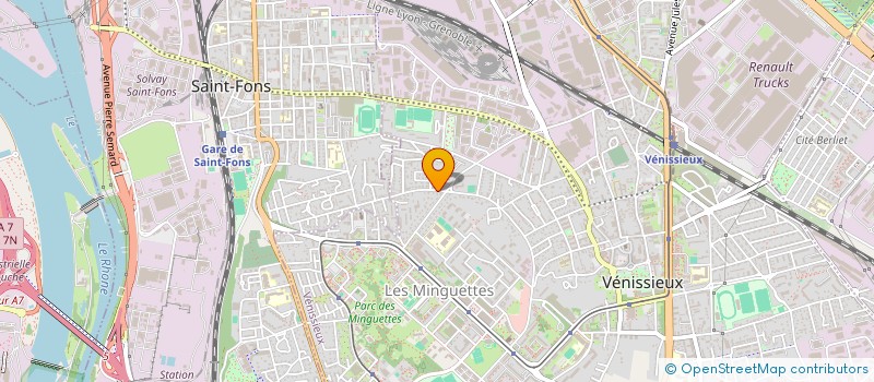 localisation de l'entreprise NR HOME SERVICE à VENISSIEUX