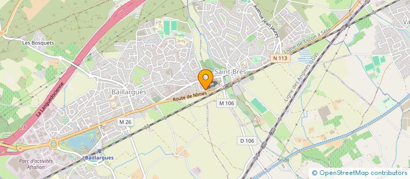 localisation de l'entreprise NR IMMOBILIER à BAILLARGUES