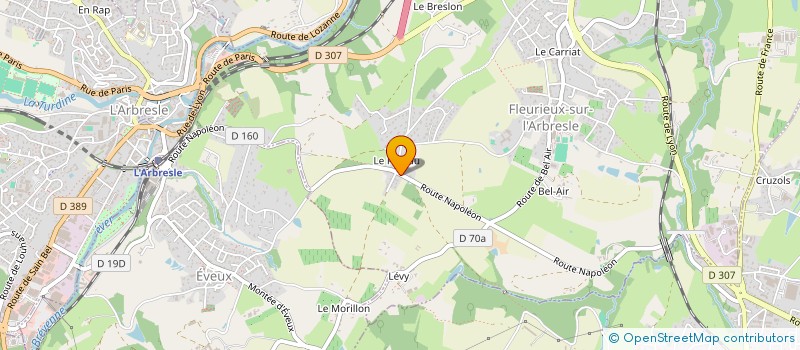 localisation de l'entreprise NR.PEINTURE  LENTILLY