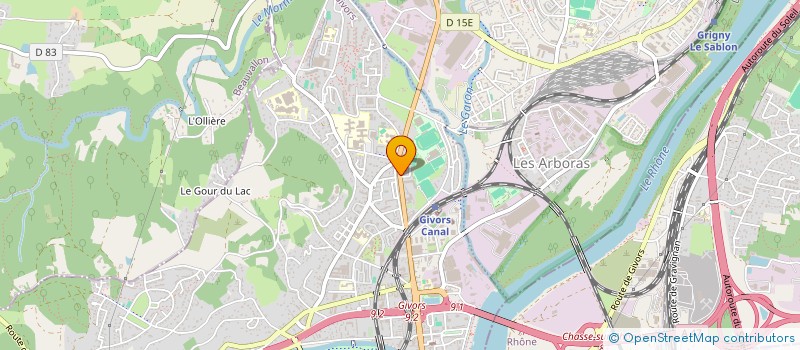 localisation de l'entreprise NR TECH à GIVORS