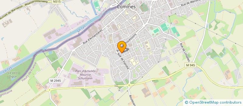 localisation de l'entreprise NR TRAITEUR à COMINES