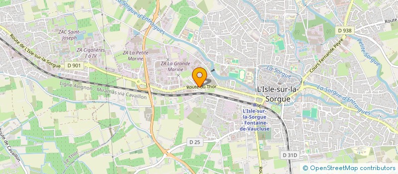 localisation de l'entreprise NR07  L'ISLE-SUR-LA-SORGUE