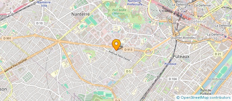 localisation de l'entreprise NR2B DESIGN  NANTERRE