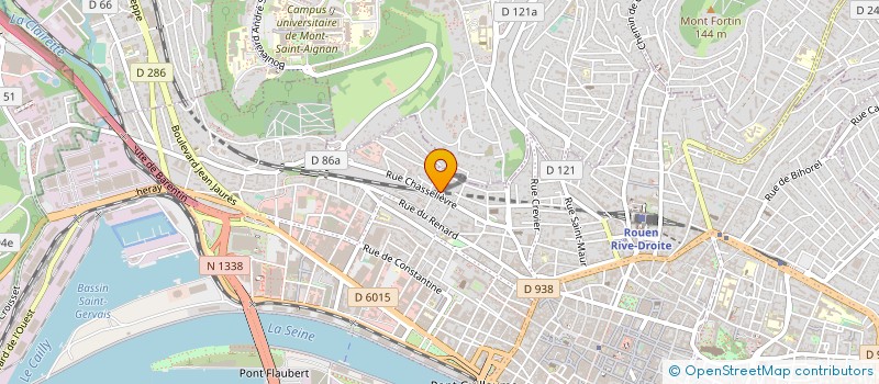 localisation de l'entreprise NR2C ARCHITECTURE à ROUEN