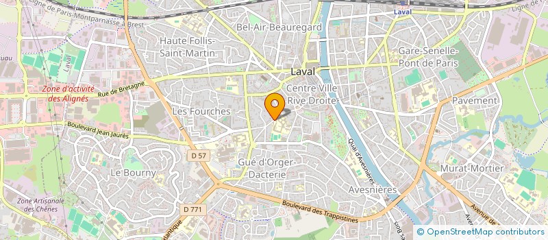 localisation de l'entreprise NR53 INVESTISSEMENTS à LAVAL