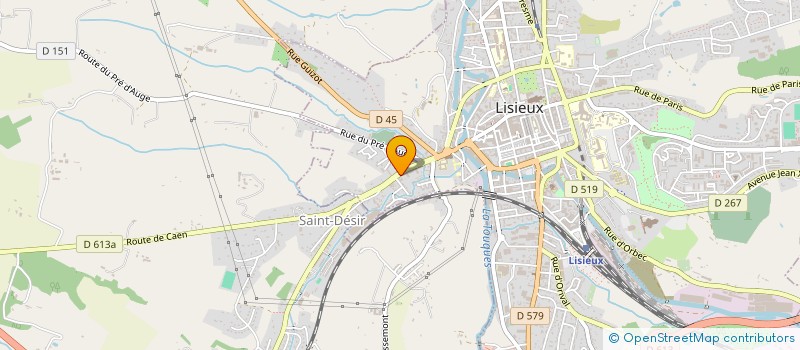 localisation de l'entreprise NRA IMMO à LISIEUX