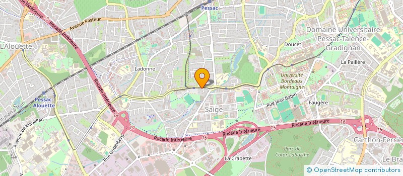 localisation de l'entreprise NRC33  PESSAC