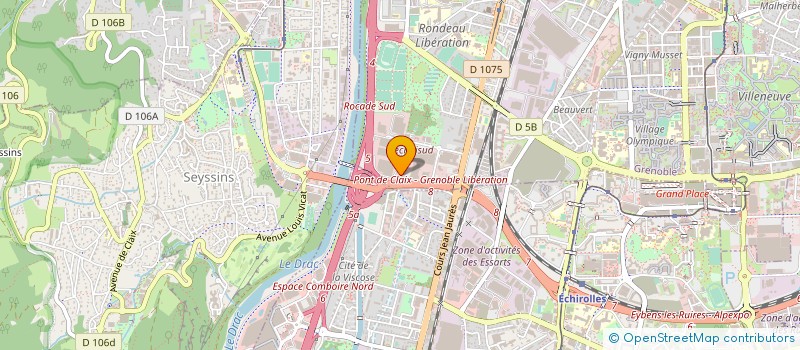 localisation de l'entreprise NRCOM ENERGIES ET COMMUNICATIONS à GRENOBLE