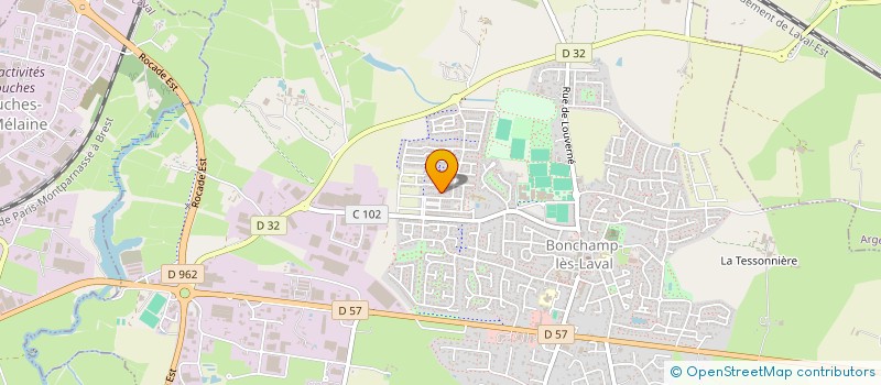 localisation de l'entreprise NRF CONSTRUCTIONS à BONCHAMP-LES-LAVAL
