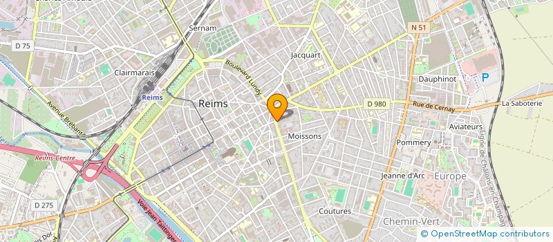 localisation de l'entreprise NRF NEWS REGIE FRANCE à REIMS