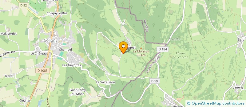 localisation de l'entreprise NRG10 VSA  COLIGNY