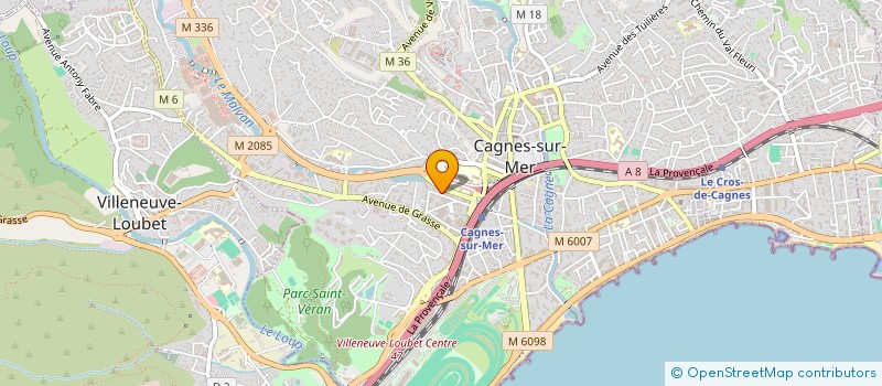 localisation de l'entreprise NRGIE à CAGNES-SUR-MER