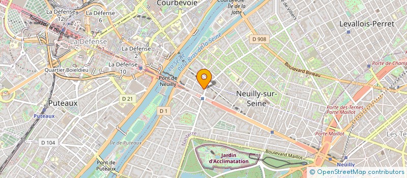 localisation de l'entreprise NRH75 à NEUILLY-SUR-SEINE