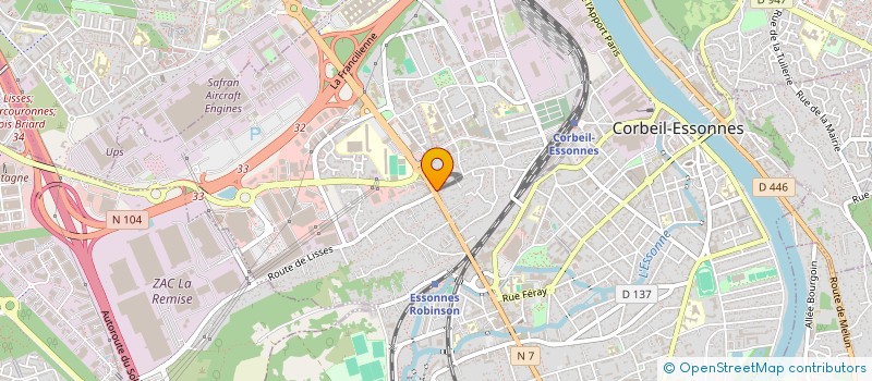 localisation de l'entreprise NRJ BATIMENT à CORBEIL-ESSONNES