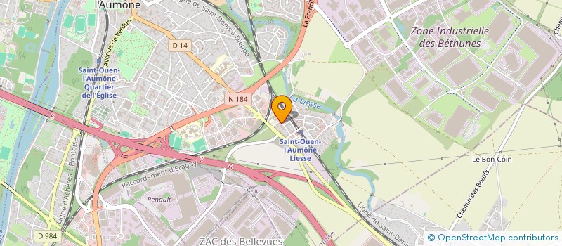 localisation de l'entreprise NRJ FIBRE à SAINT-OUEN-L'AUMONE