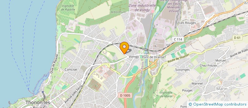localisation de l'entreprise NRJA à THONON-LES-BAINS