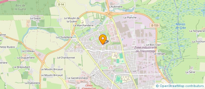 localisation de l'entreprise NRJC  ANCENIS-SAINT-GEREON