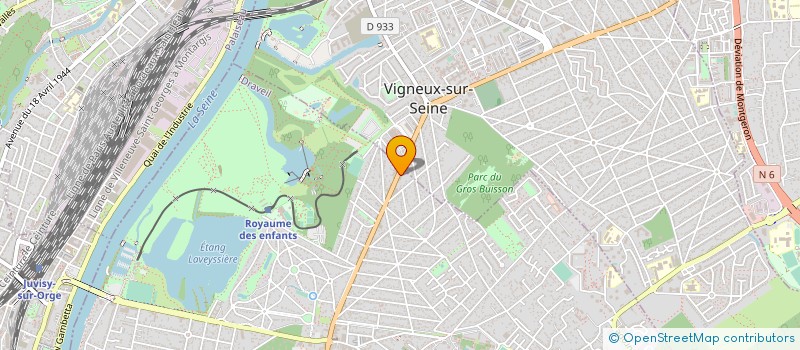 localisation de l'entreprise NRJP à DRAVEIL