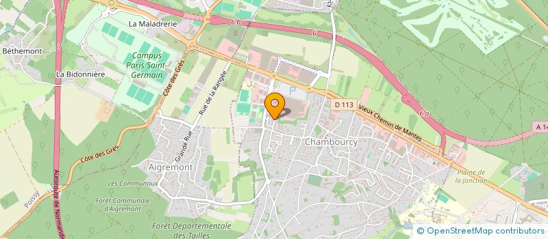 localisation de l'entreprise NRJSOLAR à CHAMBOURCY