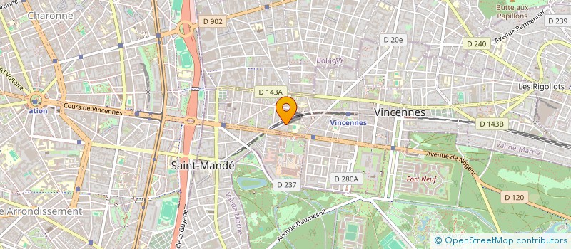 localisation de l'entreprise NRL  VINCENNES