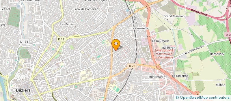 localisation de l'entreprise NRM  BEZIERS