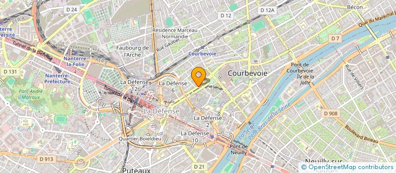 localisation de l'entreprise NRM RASPAIL à COURBEVOIE